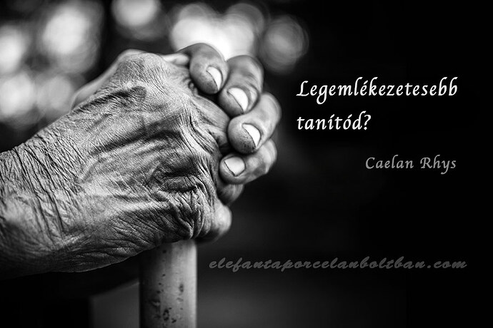 Legemlékezetesebb tanítód?